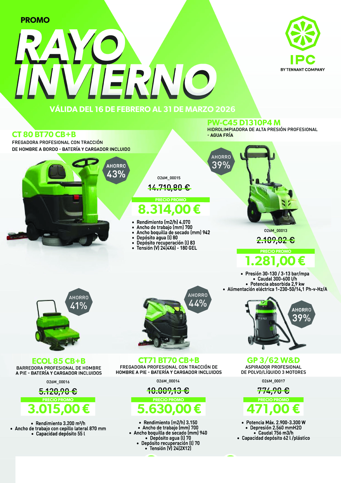 Promoción artículos I P C hasta el 31 de marzo del 2026